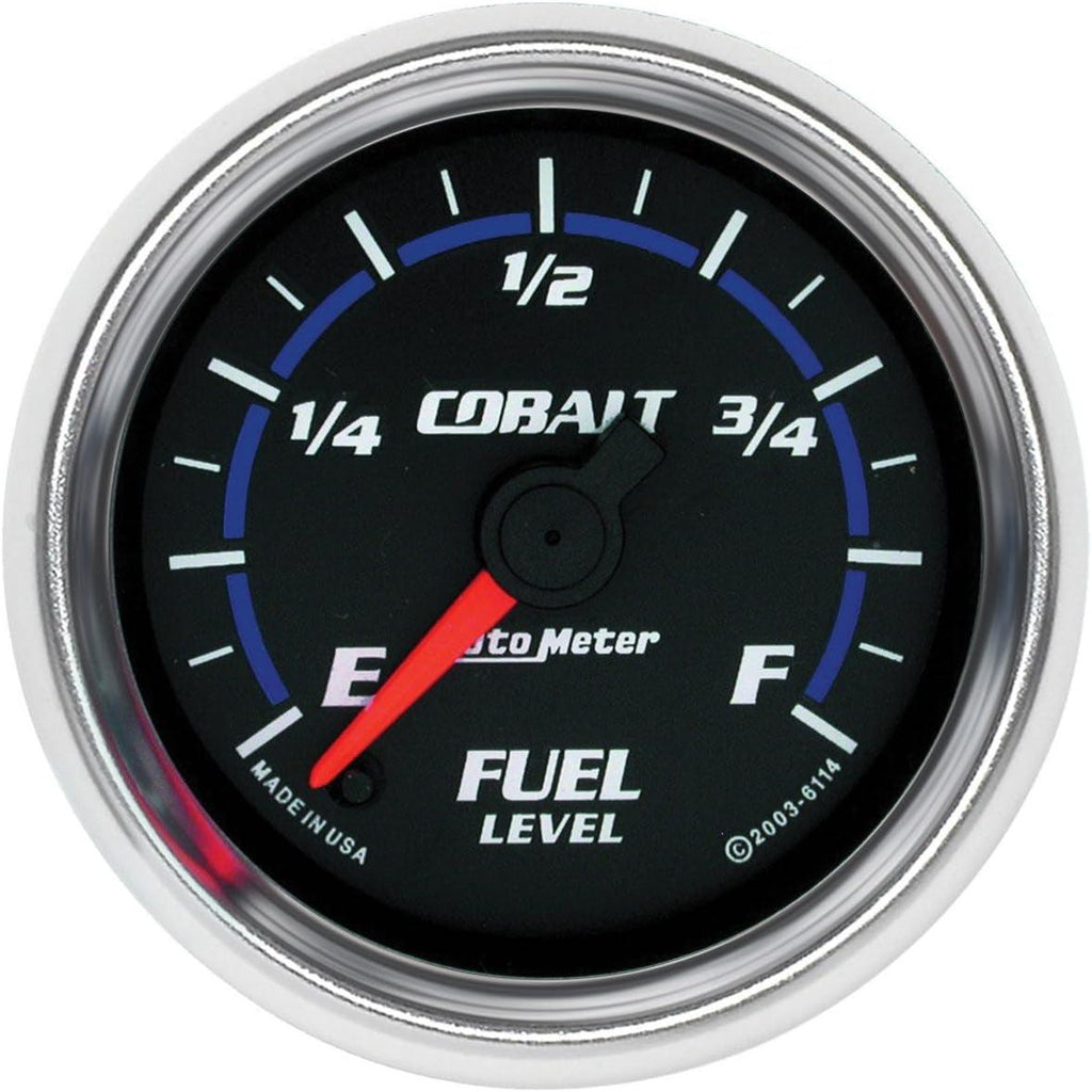 6114 Cobalt Full Sweep Electrical Fuel Level Gauge, 2 1/16" - Full Sweep/Electric