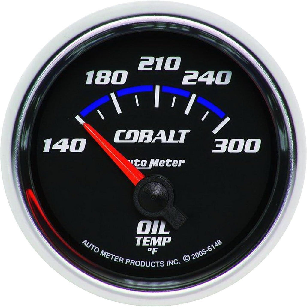 6148 Cobalt Short Sweep Electric Oil Temperature Gauge