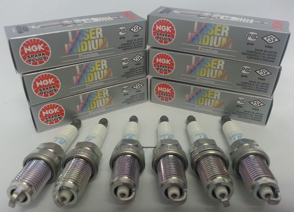 VW AUDI NGK IZKR7B / 7563 Laser Iridium Long-Life Spark Plug 6-Pcs Pre-Gapped