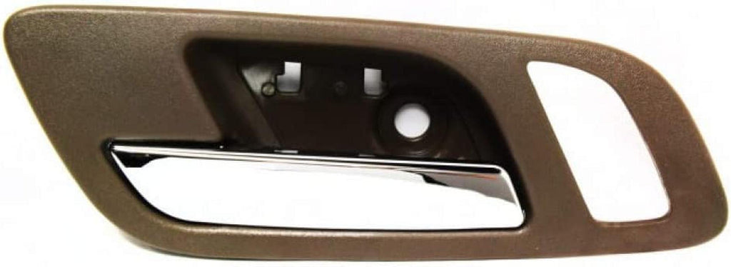 for GMC Yukon XL 1500 Interior Door Handle Front, Driver Side Brown Bezel with Chrome Lever (2007-2014) Trim: Sle/Slt/Denali | GM1352150 | 15935952