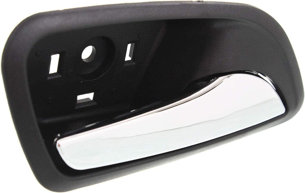 Interior Door Handle Set Compatible with 2011-2015 Chevrolet Cruze, Fits 2016 Chevrolet Cruze Limited Front and Rear, Driver and Passenger Side Black Bezel with Chrome Lever