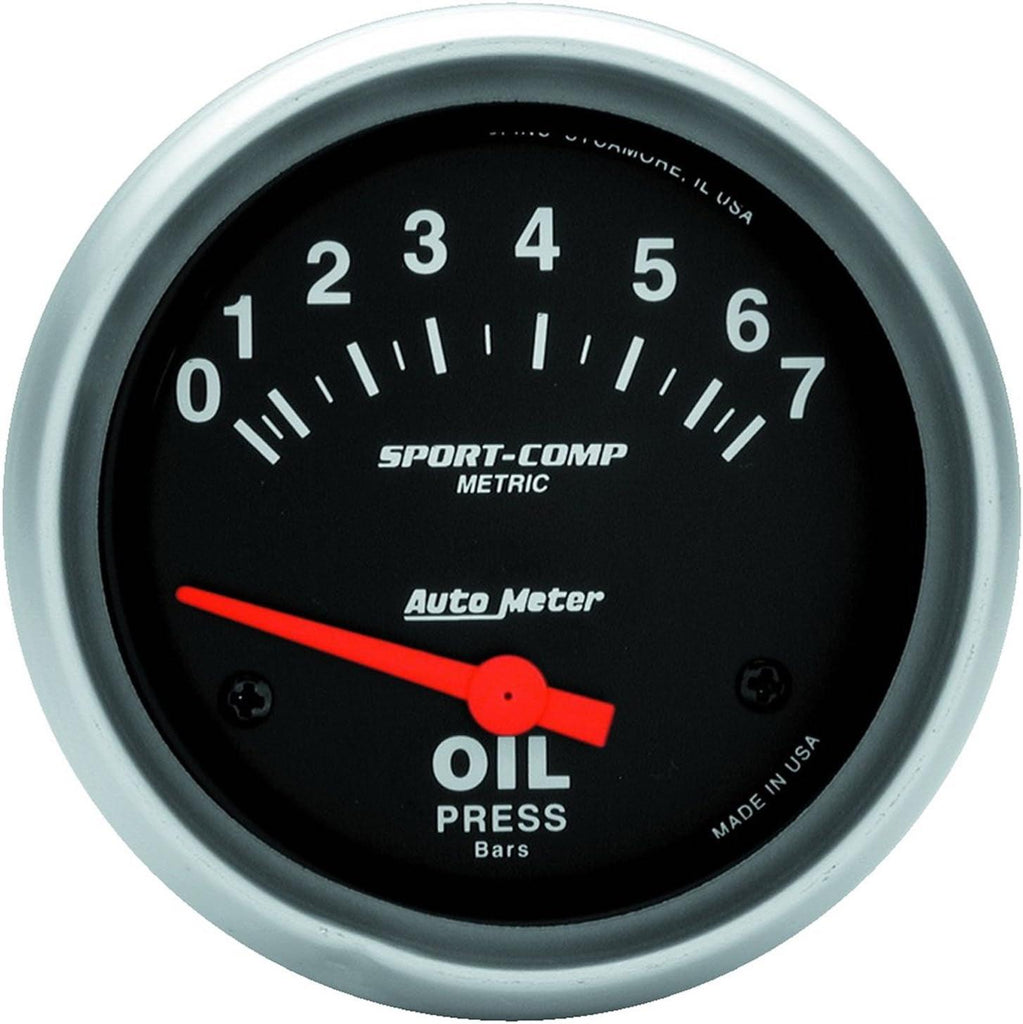 3522-M Sport-Comp Electric Metric Oil Pressure Gauge