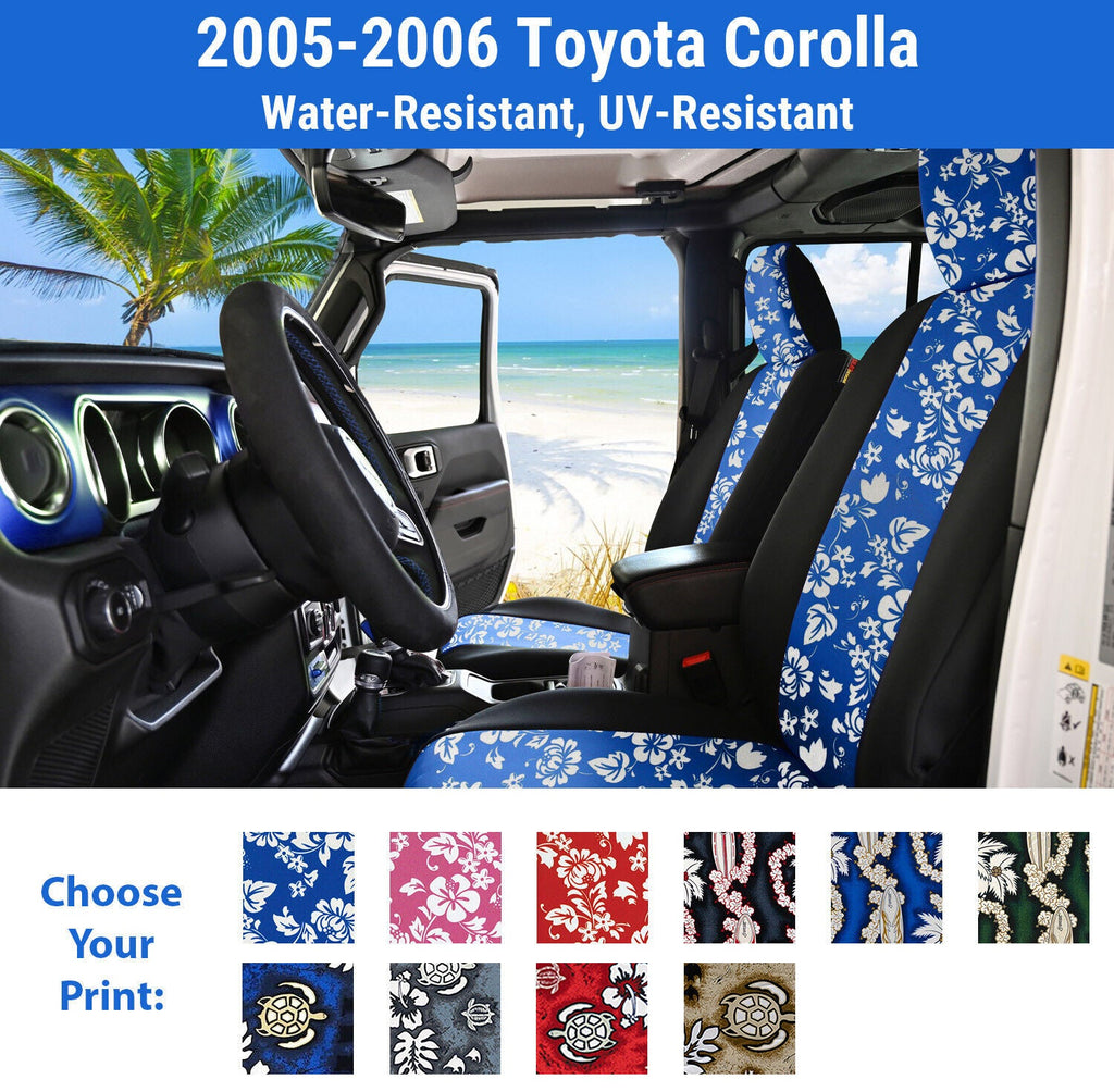 Hawaiian Seat Covers for 2005-2006 Toyota Corolla