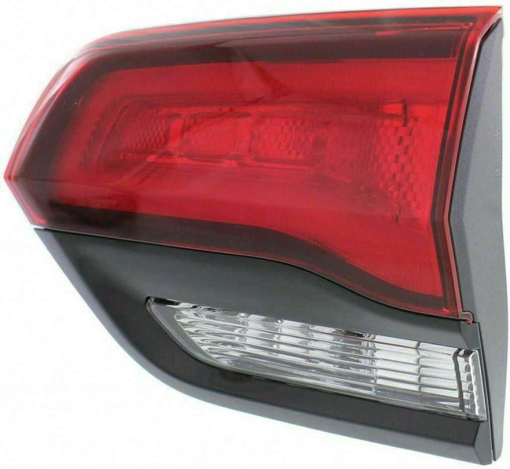 For Jeep Grand Cherokee 2014-2021 Inner Tail Light Assembly Inner Passenger Side | Trailhawk | Black Trim | CH2803106 | 68142944AD, 68142944AC