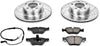 K4590 Front Z23 Carbon Fiber Brake Pads with Drilled & Slotted Brake Rotors Kit