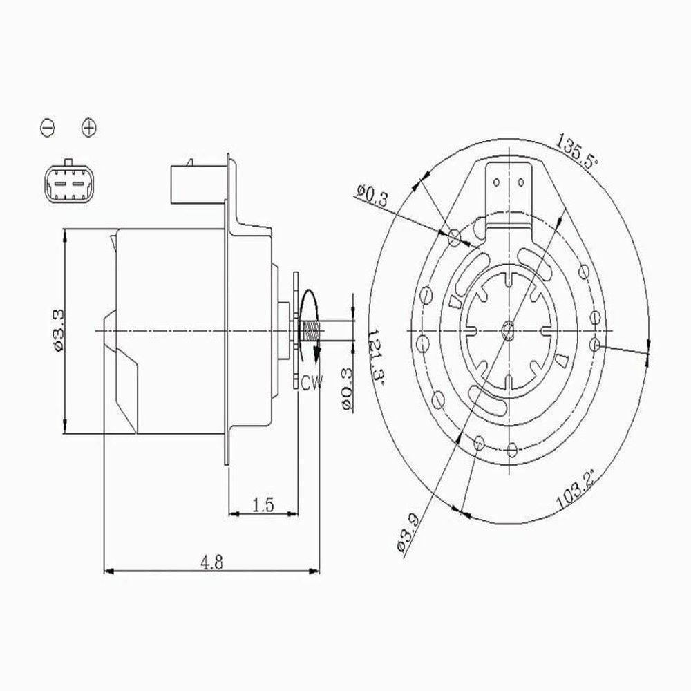 Engine Cooling Fan Motor