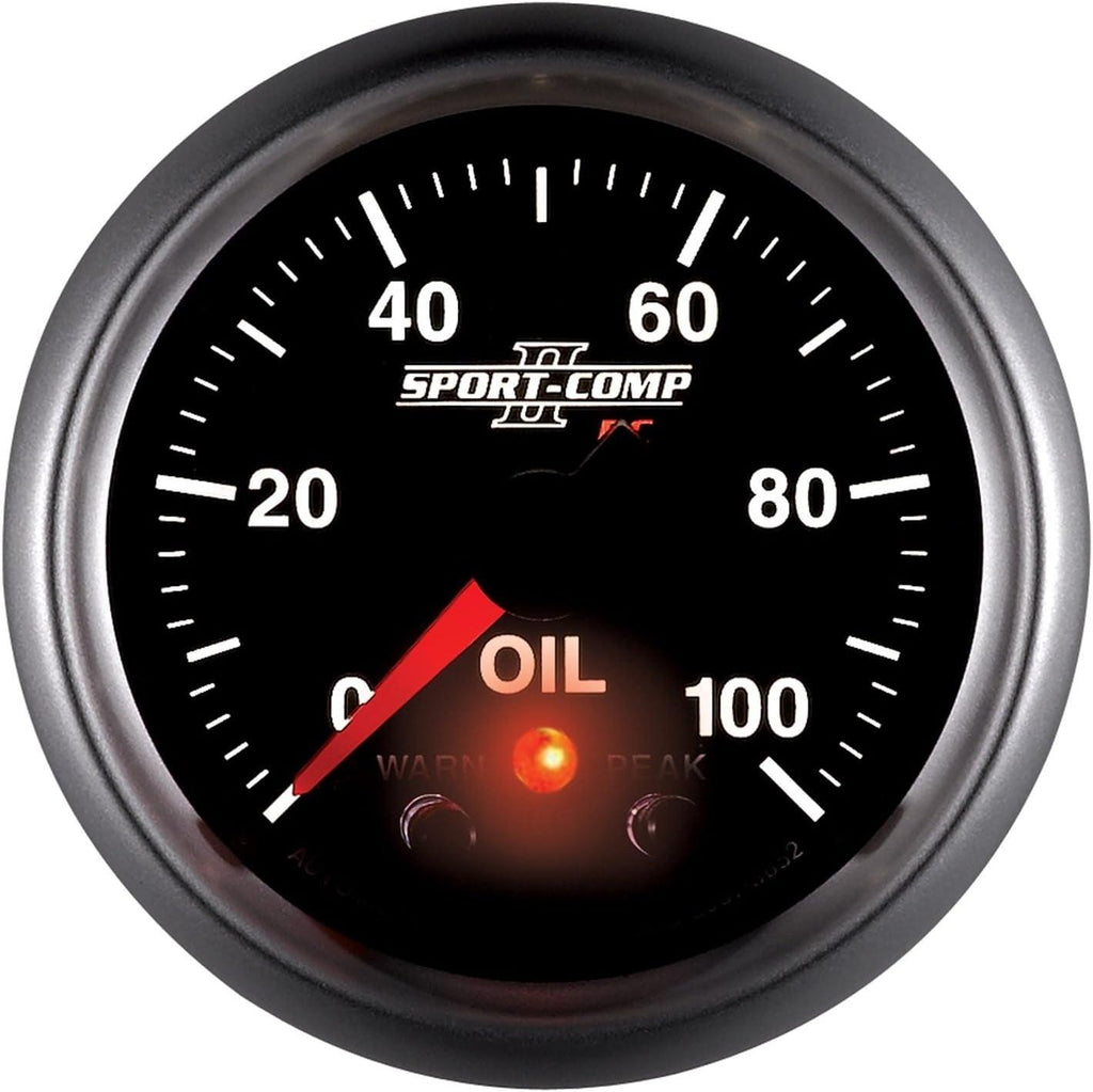 3652 2-1/16" 0-100 PSI Full Sweep Electric Oil Pressure Gauge