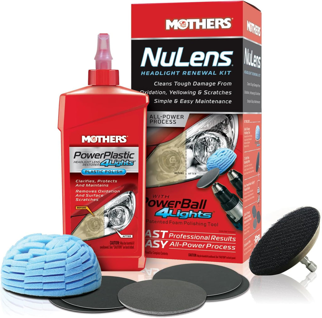 Mothers 07251 Nulens Headlight Renewal Kit, 8 Fl. Oz.