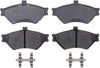 Silver 14D659MH Semi-Metallic Front Disc Brake Pad Set with Hardware