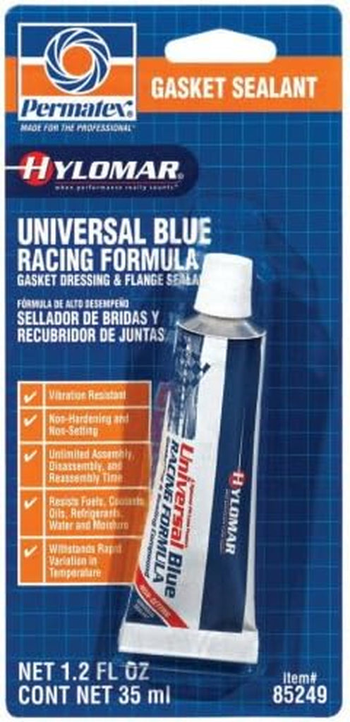 Permatex 85249-12PK Hylomar Universal Blue Racing Formula Gasket Dressing and Flange Sealant, 1.2 Oz. (Pack of 12)