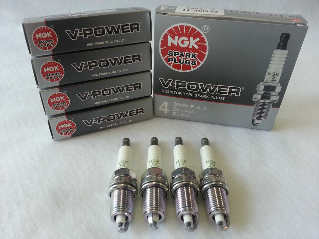 4-New NGK V-Power Copper Spark Plugs ZFR5F-11 #Made in Japan Honda / Acura