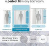 PEVA 8G Bathroom Shower Curtain Liner, 72" W X 72" H, Frosted, 8G Heavy Duty Waterproof Shower Curtain Liner