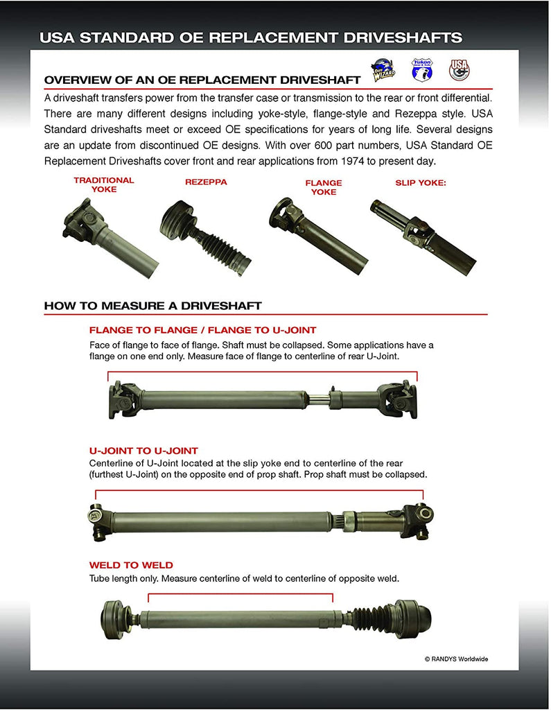 YDS003 Performance Driveshaft