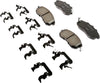 Gold 17D815ACHF1 Ceramic Front Disc Brake Pad Set with Clips