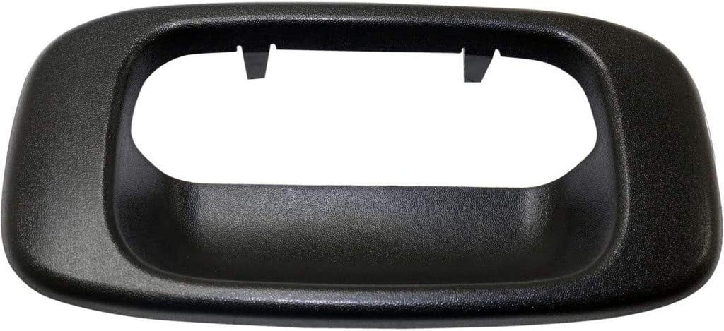 For GMC Sierra 1500 HD 2005 2006 Tailgate Handle Bezel | Rear | Textured Black | Replacement for GM1916102 | 15046512