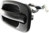 For Chevy Silverado 2500 2002 Door Handle Driver Side | Rear | Outer | Crew Cab | Textured Black | Replacement for GM1520105 | 15721571, 19356470