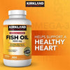 Kirkland Signature Fish Oil 1000Mg, 400 Softgels 300Mg Omega-3