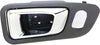 for Honda Pilot Interior Door Handle 2003 04 05 06 07 2008 Front Passenger Side Gray Bezel W/Chrome Lever | W/Door Lock Hole| Trim:All Submodels