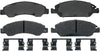 Gold 17D1367MHPVF1 Enhanced Performance Semi-Metallic Front Disc Brake Pad Set (Police)