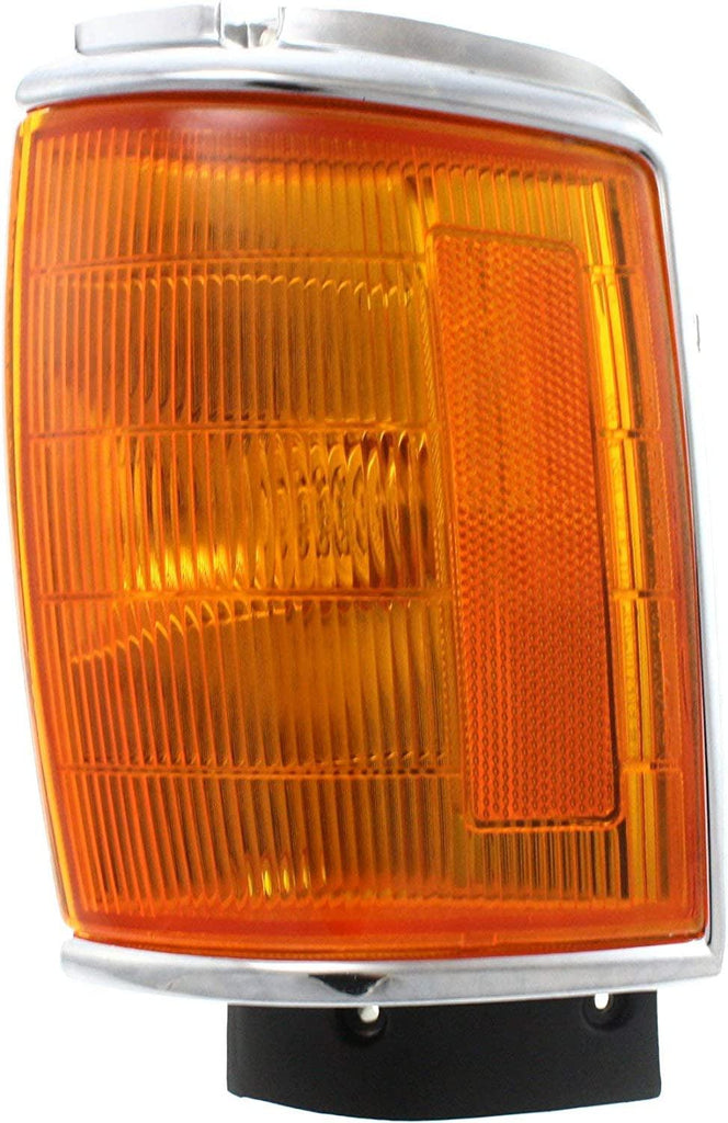 Corner Light Set of 2 Compatible with 1987-1989 Toyota 4Runner and 1987-1988 Pickup Plastic Amber Lens with Bulbs Driver and Passenger Side