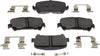 Gold 17D1806CH Ceramic Rear Disc Brake Pad Set