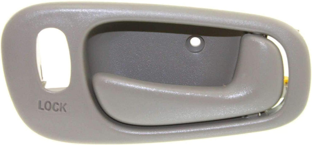 Interior Door Handle Set of 2 Compatible with 1998-2002 Toyota Corolla, Fits 1998-2002 Chevrolet Prizm Front or Rear, Driver and Passenger Side Gray