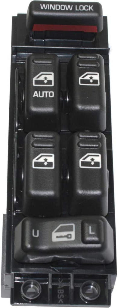 For GMC Yukon XL 1500/2500 Window Switch 2000 2001 2002 Driver Side | Front | Black | 20 Male Terminals | Female Connector