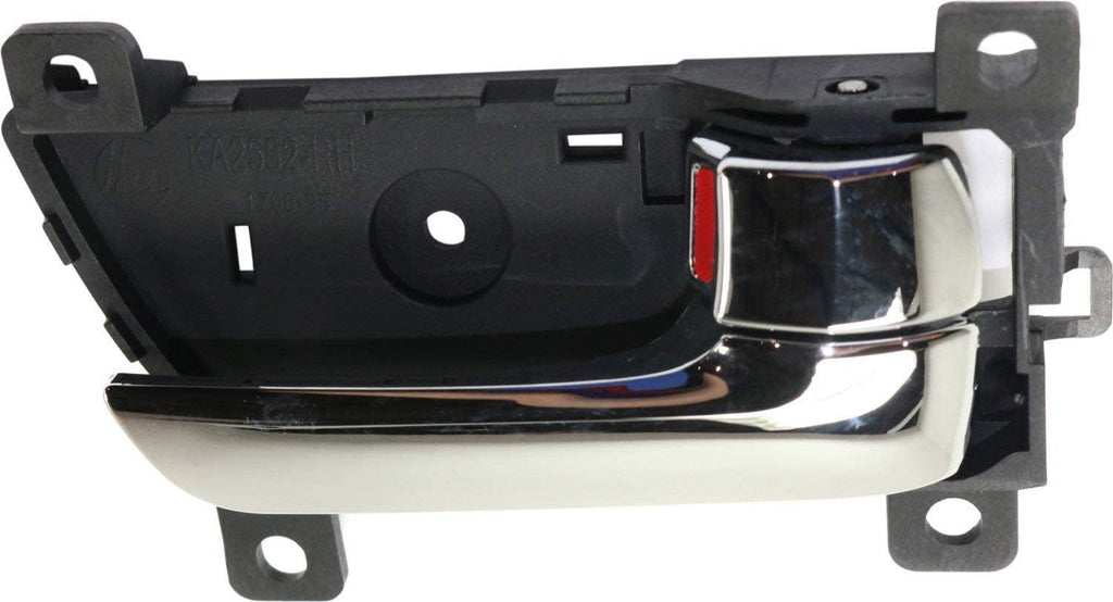 Interior Door Handle Set Compatible with 2011-2015 Kia Sorento Front or Rear, Driver and Passenger Side Chrome