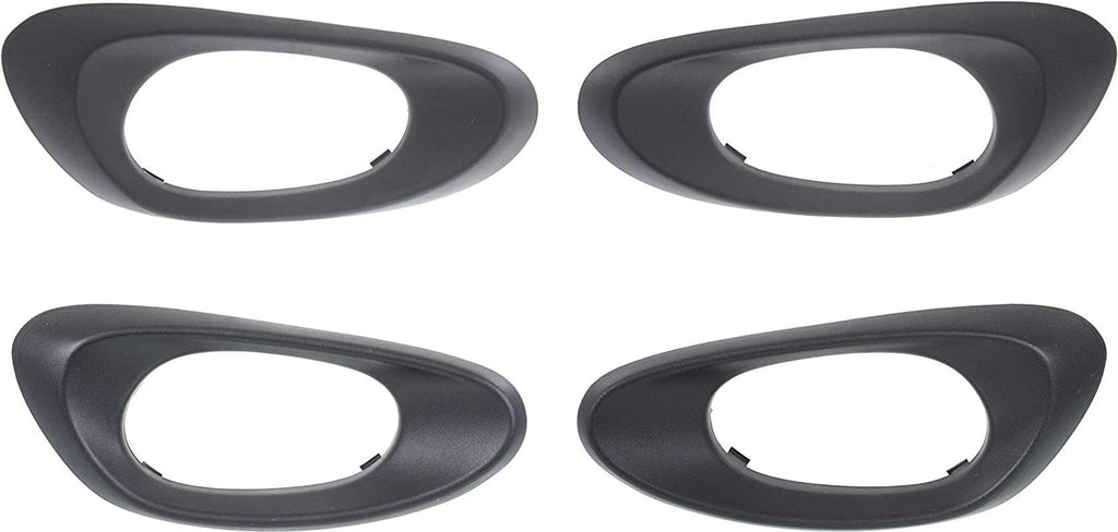 Door Handle Trim Set Compatible with 2002-2009 Chevrolet Trailblazer, Fits 2002-2006 Chevrolet Trailblazer EXT 4-Door, Sport Utility Front and Rear, Driver and Passenger Side