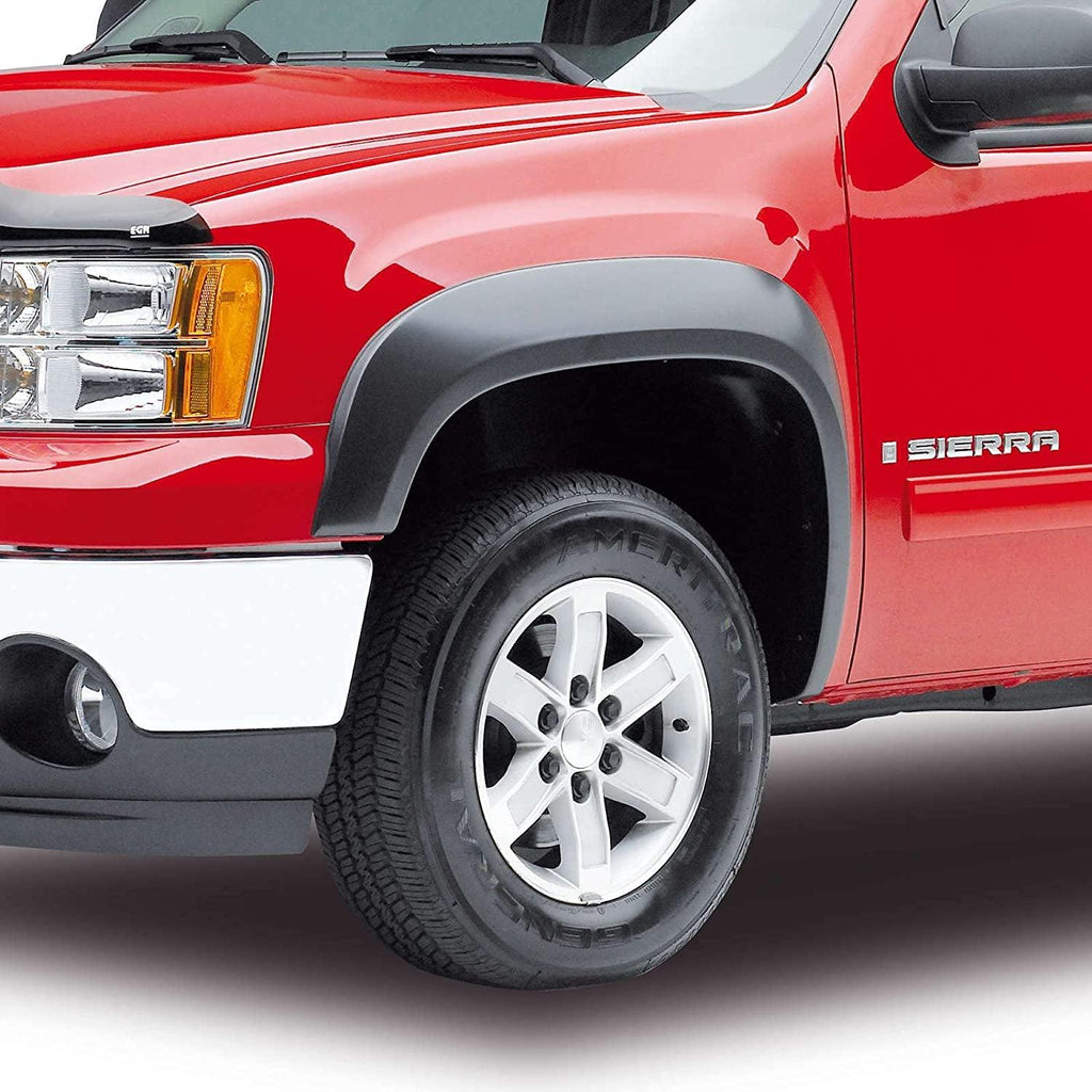 751514 Rugged Look Fender Flare Set, Matte Black Finish, Compatible with Select GMC Sierra Models