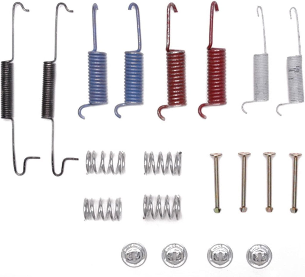 Professional 18K657 Rear Drum Brake Spring Kit with Springs, Pins, and Retainers