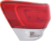 For Jeep Grand-Cherokee 2014-2020 Tail Light Assembly Outer Driver Side Chrome CAPA Certified | CH2804106 | 68110017AC