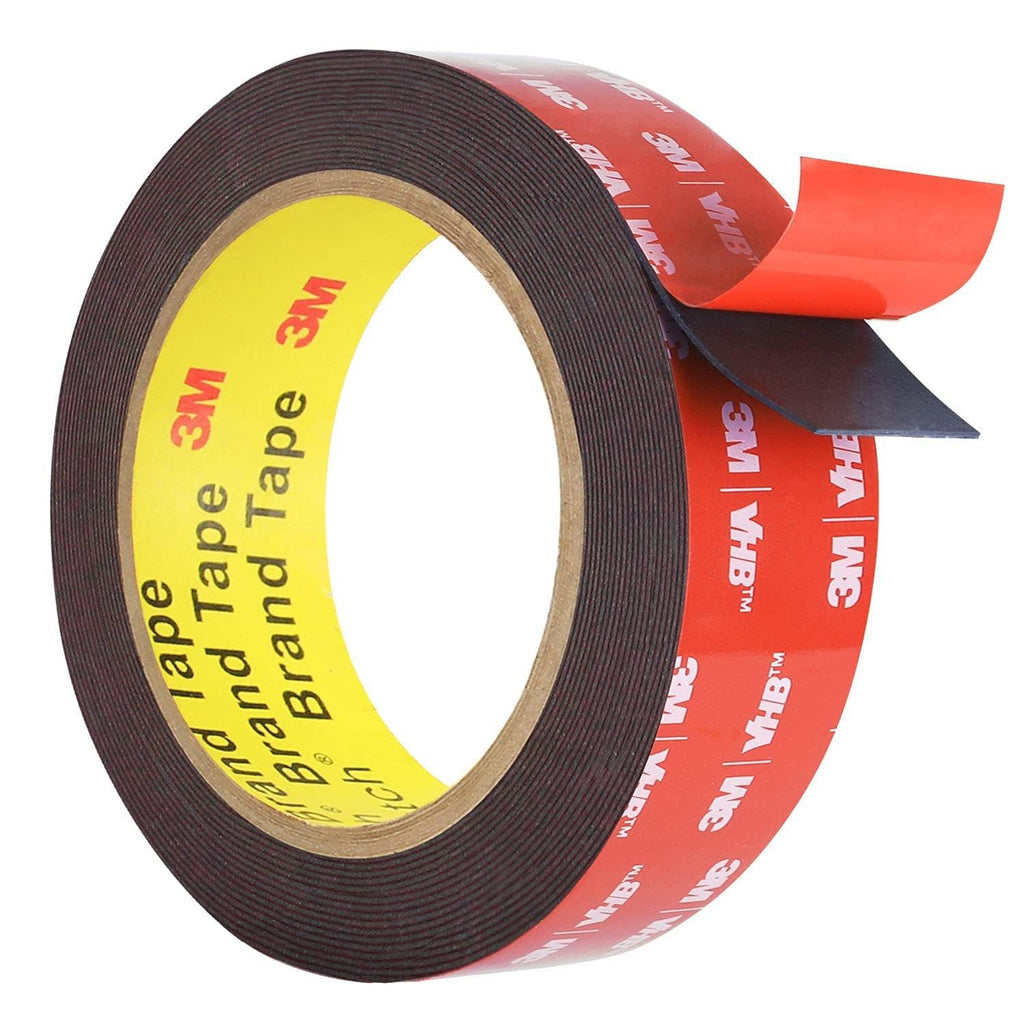 Double Sided, Heavy Duty, Waterproof Mounting Foam Tape, 16.4Ft Length, 0.94In Width, Strong Adhesive Tape for Car, Wall, LED Strip Light, Home/Office Decor, Made of 3M VHB Tape