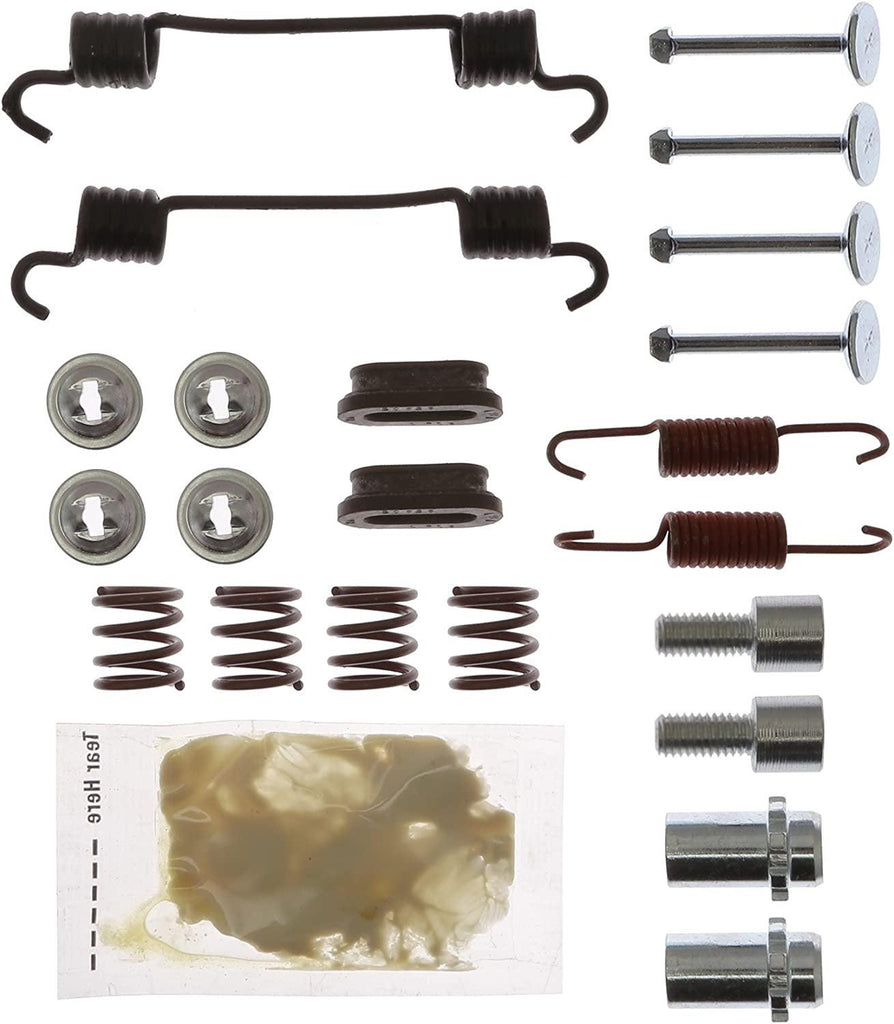 Professional 18K7383 Rear Parking Brake Hold down Spring Kit with Hardware