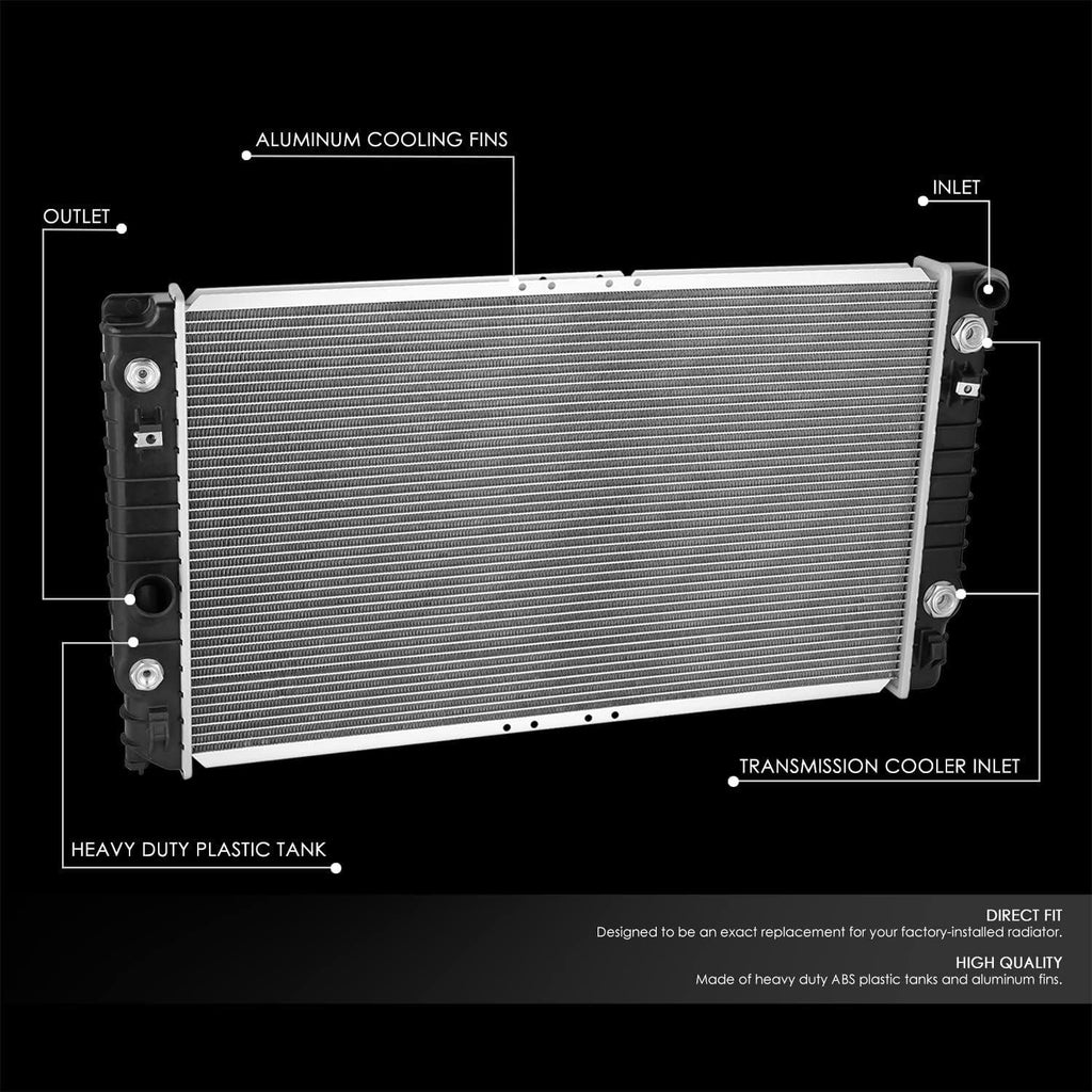 ‎ OEM-RA-2490 OE Style Aluminum Cooling Radiator Compatible with 97 Oldsmobile Aurora W/Engine Oil Cooler