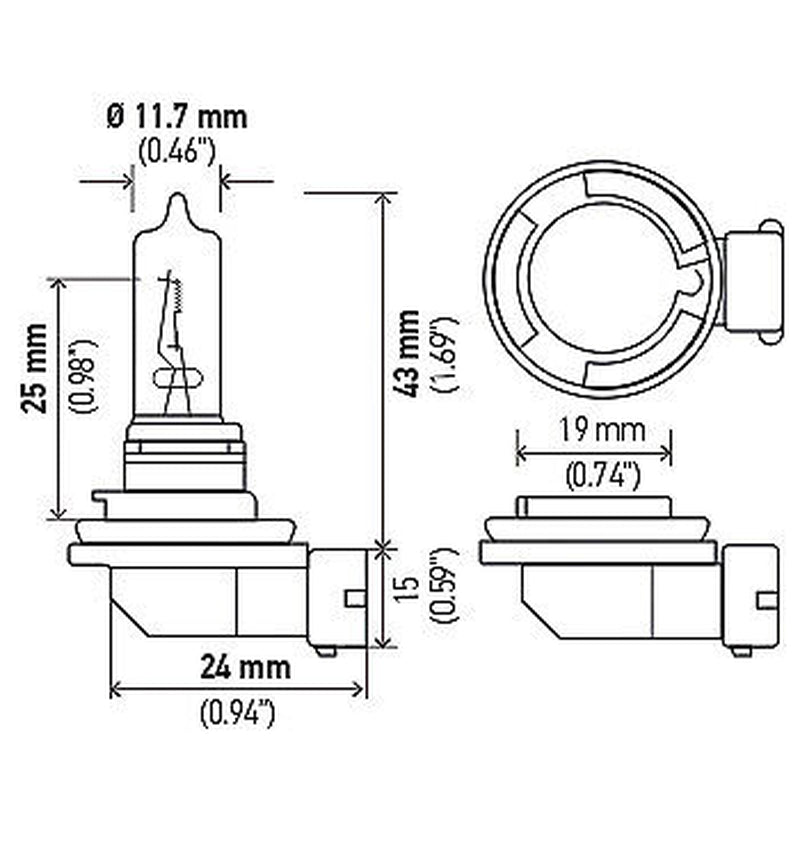 Headlight Bulb for 4C, Verano, SS, Escape, Expedition, Transit Connect+More H9