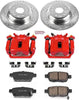 KC5854 Z23 Evolution Sport 1-Click Brake Kit with Powder Coated Calipers (Brake Pads, Drilled/Slotted Rotors)