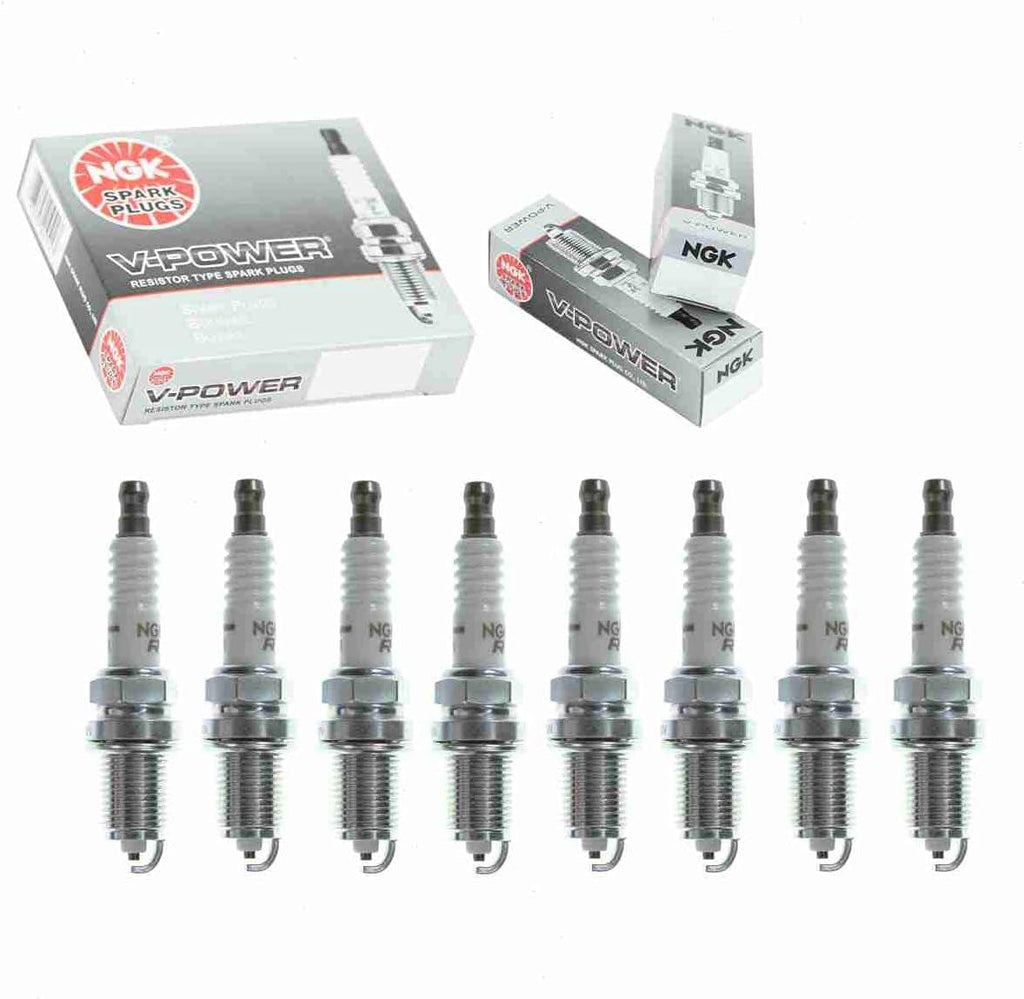 8 Pc NGK V-Power Spark Plugs Compatible with Dodge Dakota 5.2L V8 1992-1996