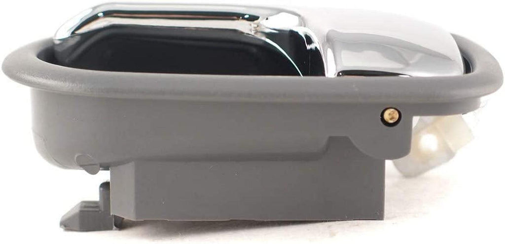 Interior Door Handle Compatible with 1995-2003 Mazda Protege & 1993-1997 626 Front or Rear, Driver Side Gray Bezel with Chrome Lever