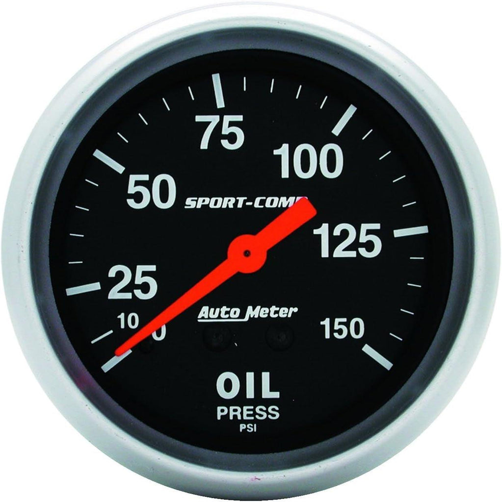 3423 Sport-Comp Mechanical Oil Pressure Gauge,2.625 In.