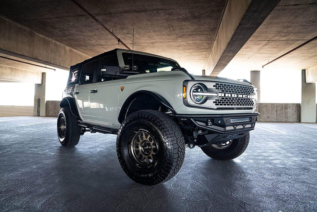 Front Inner Fender Liners for 2021-2023 Ford Bronco | Replaces OEM Plastic Inner Fenders | Fits Tires up to 37" | Paintable Accent Panels | Quick Installation |