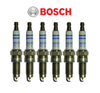 Spark Plug Double Platinum (6Pcs) Bosch OEM for V6 Porsche / Audi / Volkswagen