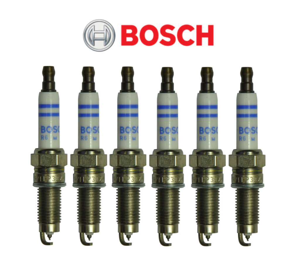 Spark Plug Double Platinum (6Pcs) Bosch OEM for V6 Porsche / Audi / Volkswagen