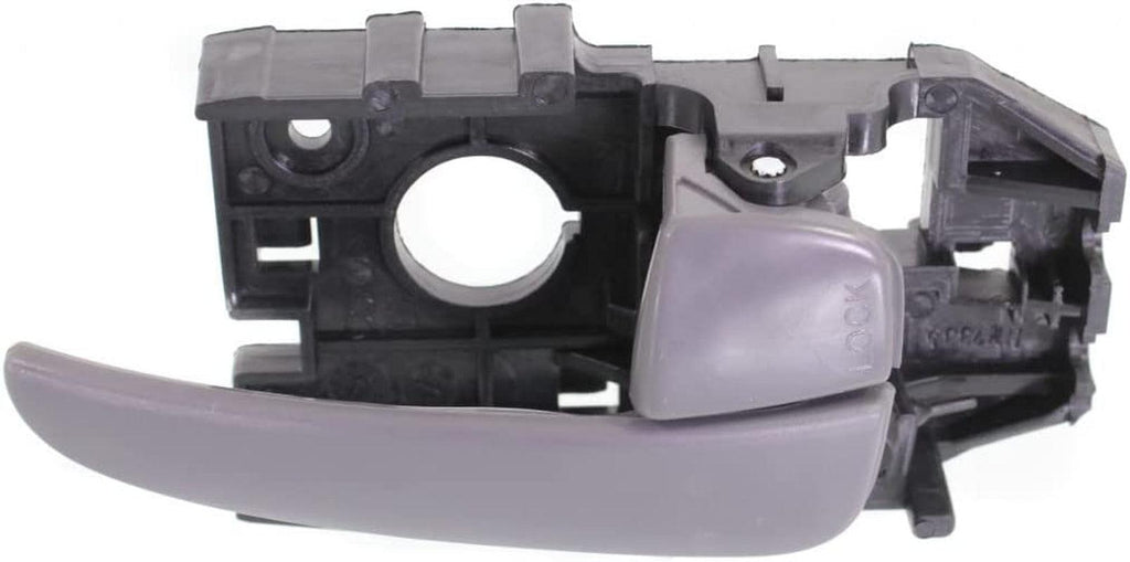 for Hyundai Elantra Interior Door Handle Front, Passenger Side Gray (2001-2006) | with Door Lock Button| Trim: Gls/Gt/Limited