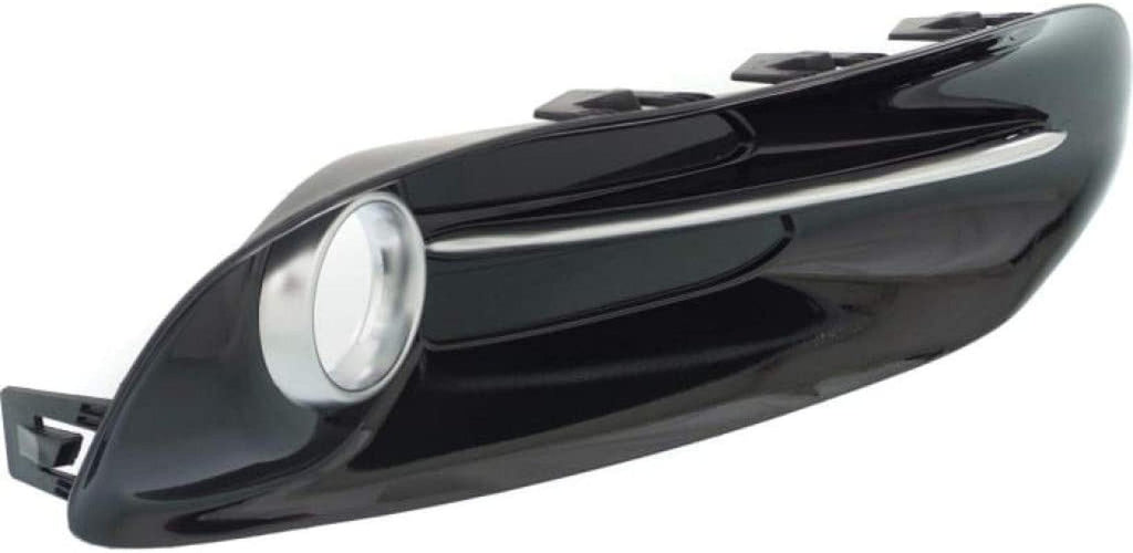 Compatible with Dodge Dart Fog Light Cover 2013 14 15 2016 Passenger Side | Bezel | Black | W/Chrome Trim | DOT/SAE Compliance | CH1039140 | 68163974AB