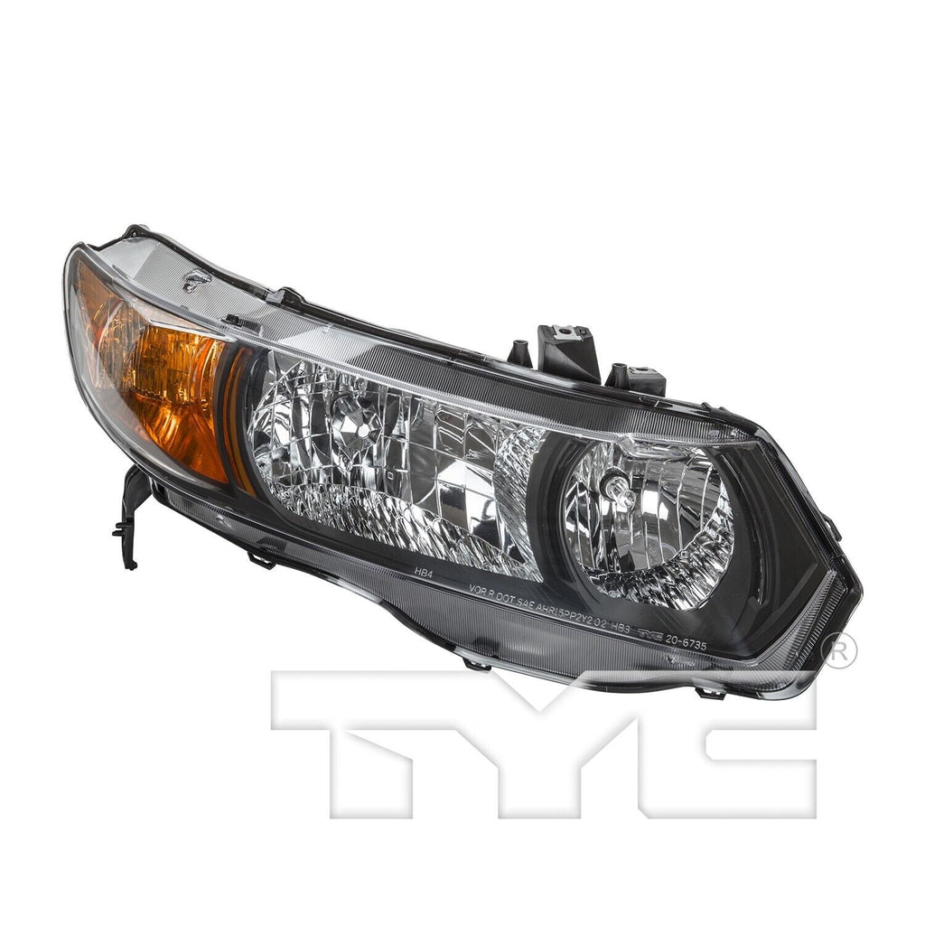 TYC Headlight Assembly for 06-09 Civic 20-6735-00