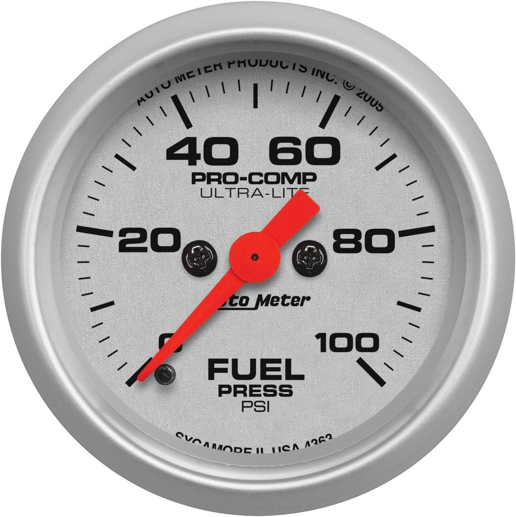 4363 Ultra-Lite Electric Fuel Pressure Gauge, 2-1/16" (52.4Mm)