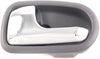 For Mazda Protege Interior Door Handle Front or Rear, Driver Side Gray Bezel with Chrome Lever (1995-2003) | Trim:All Submodels