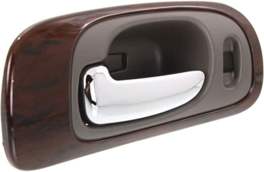 Compatible with Chrysler Concorde Interior Door Handle 1998-2004 Driver Side Front Gray Bezel with Chrome Lever | with Door Lock Hole | Trim:All Submodels