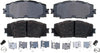 Gold 17D1184CH Ceramic Front Disc Brake Pad Set